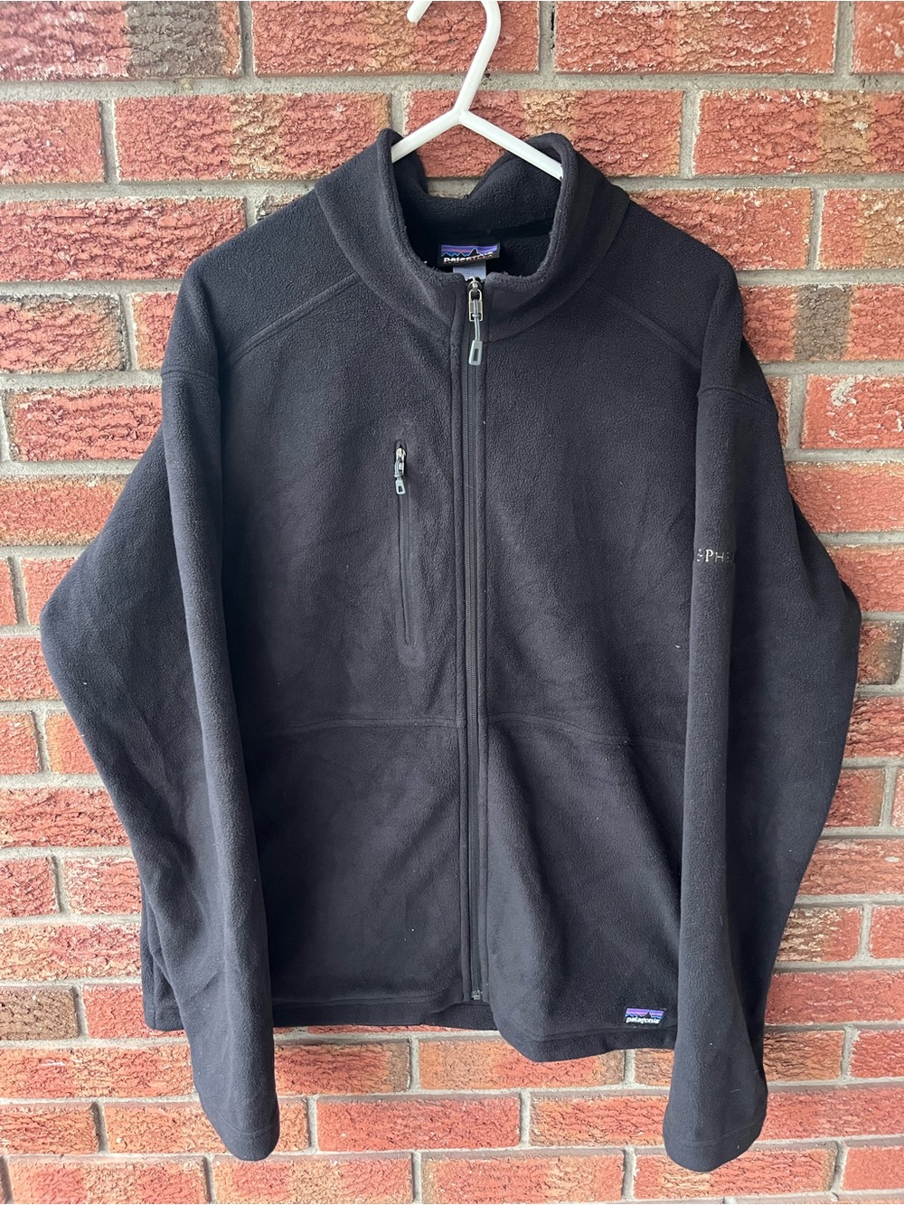 Patagonia Men’s Black Full-Zip Fleece Jacket Sz large